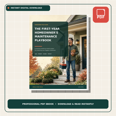 The First-Year Homeowner’s Maintenance Playbook [Digital Download]
