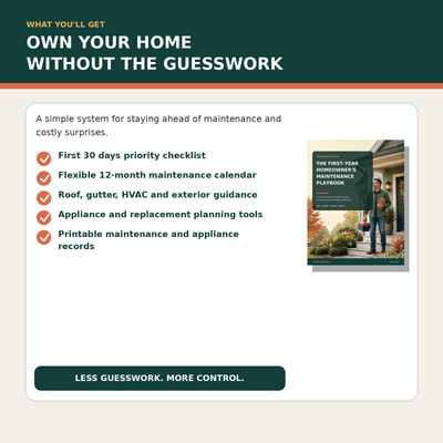 The First-Year Homeowner’s Maintenance Playbook [Digital Download]