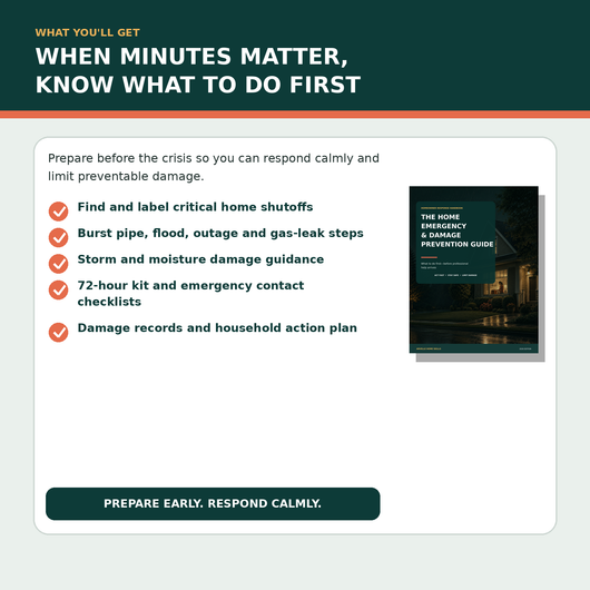 The Home Emergency & Damage Prevention Guide [Digital Download]