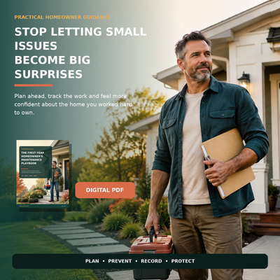The First-Year Homeowner’s Maintenance Playbook [Digital Download]