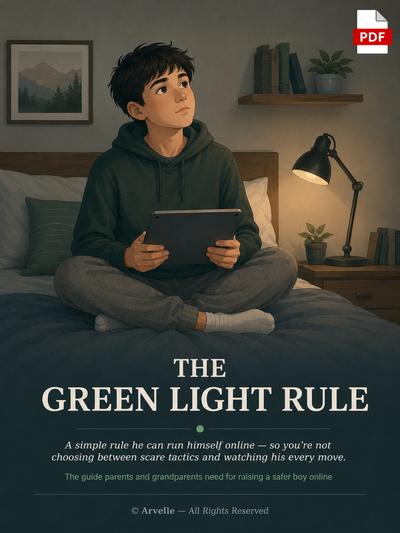 The Green Light Rule — Keep Your Son Safe Online Without Spying or Scare Tactics [Digital Download]