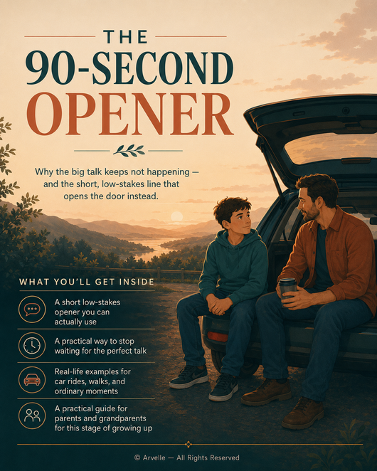 The 90-Second Opener — The Puberty Talk Guide for Parents Who Keep Putting It Off [Digital Download]