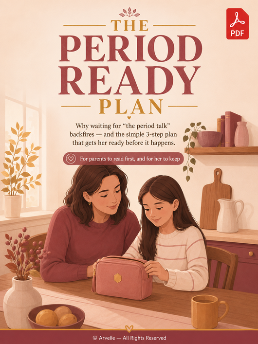 The Period Ready Plan — The 3-Step Guide That Gets Her Ready Before Her First Period Happens [Digital Download]