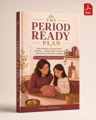 The Period Ready Plan — The 3-Step Guide That Gets Her Ready Before Her First Period Happens [Digital Download]