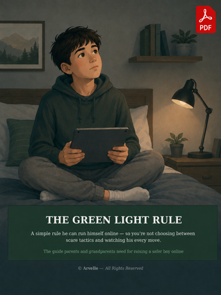 The Green Light Rule — Keep Your Son Safe Online Without Spying or Scare Tactics [Digital Download]